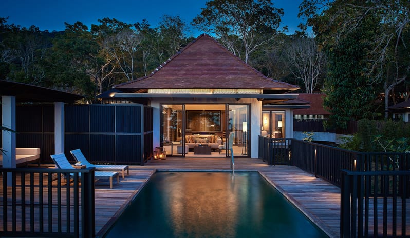 Beach Villa Night View